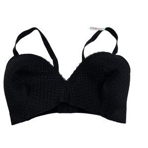 Maidenform Womens Size 36DD Black Wireless Bra Lined Adjustable Straps